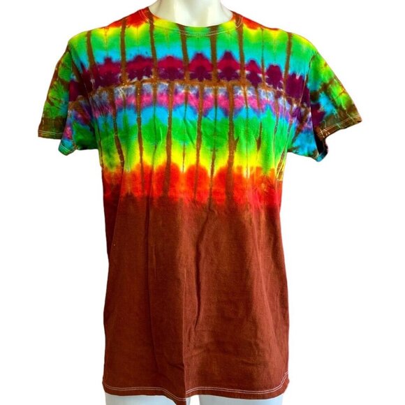 Fruit of the Loom Other - Brand New OOAK Tie Dye Crew Neck Rainbow T-Shirt Size Large
